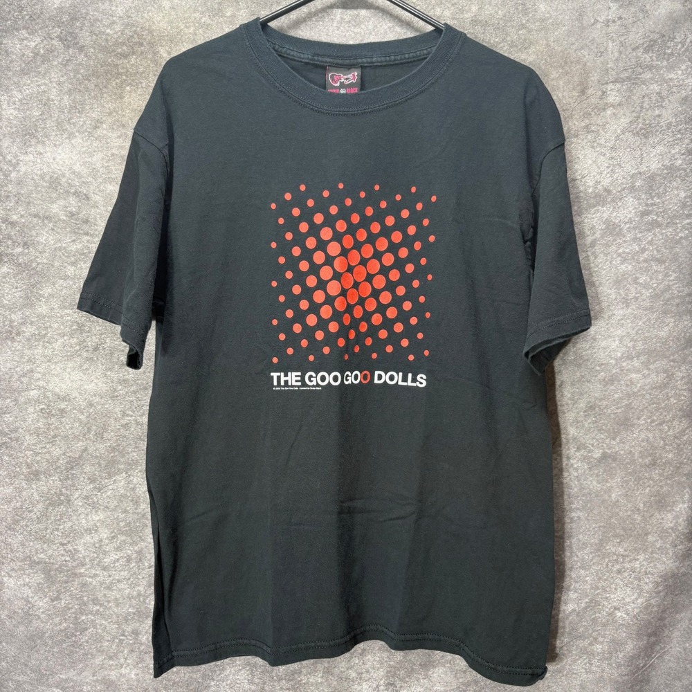 Goo Goo Dolls 2006 Band T-Shirt Mens L Black Cinder Block Graphic Tee Rock Y2K